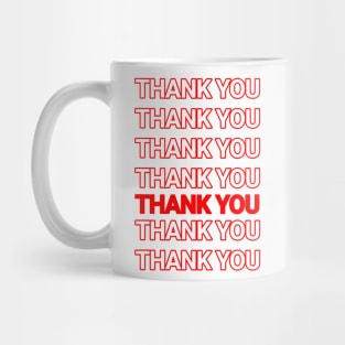 Classic "Thank You" Shirt Mug